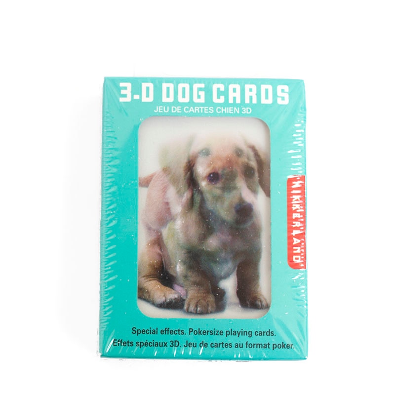 Kikkerland, Playing Cards, Gifts, 3-D Dogs, 286343